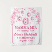 Mamma Mia Bachelorette Party Banner, She's Saying  タペストリー (正面)