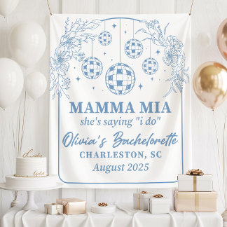 Mamma Mia Bachelorette Party Banner, She's Saying  タペストリー