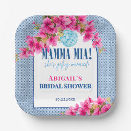Mamma Mia Bridal Shower ペーパープレート