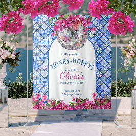 Mamma Mia Disco Bride Welcome Sign Tapestry タペストリー