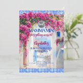 Mamma Mia Floral Bachelorette Party Itinerary 招待状 (スタンド正面)