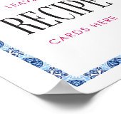 Mamma Mia Floral Bridal Shower Recipe ポスター (角)