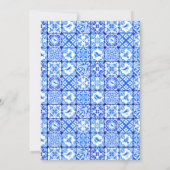 Mamma Mia Greek Tile Disco Ball Girl Baby Shower 招待状 (裏面)