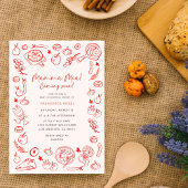 Mamma Mia Italian Baby Shower 招待状