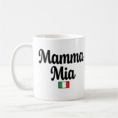 Mamma Mia Italian Flag Mug コーヒーマグカップ (左)