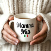 Mamma Mia Italian Flag Mug コーヒーマグカップ