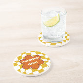 Mamma Mia Retro Groovy Dopamine Kitchen Decor コースター (側面)