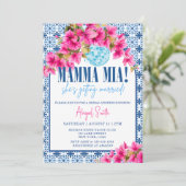 Mamma Mia She's getting married Bridal Shower 招待状 (スタンド正面)