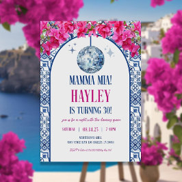 Mamma Mia Themed Birthday Invitation Template, 30t 招待状