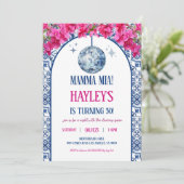Mamma Mia Themed Birthday Invitation Template, 30t 招待状 (スタンド正面)