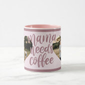 Mamma Needs Coffee Happy Mother's Dayの写真数々の マグカップ (中央)