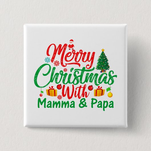 Mamma & Pappaとのメリークリスマス–42705 缶バッジ (正面)