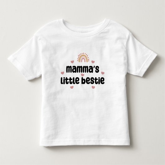 Mamma’s Little Bestie – for Mom & Baby トドラーTシャツ (正面)