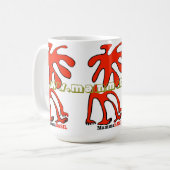 MammaBASILのロゴのマグ コーヒーマグカップ (正面左)