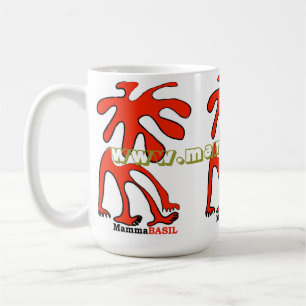 MammaBASILのロゴのマグ コーヒーマグカップ