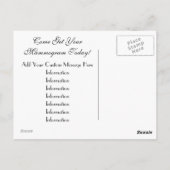 Mammo画像の葉書が好きに ポストカード (裏面)