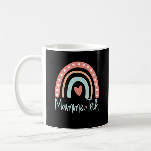 Mammo Tech Mammogram Technician Technologist Gift コーヒーマグカップ (左)