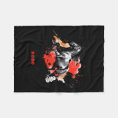 Mammo Tech Nurse Rn Cna Ma Valentine Valentine Nur フリースブランケット (正面(横))