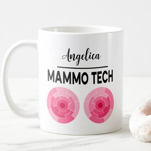 MAMMO TECH Personalize Name X-ray Technologist コーヒーマグカップ