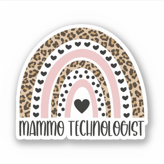 Mammo Technologist、Mammo Tech、Mammography Techs シール (正面)