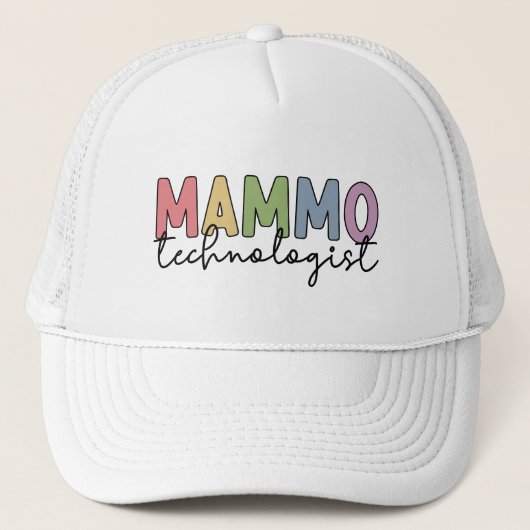 Mammo Technologist Mammography Technician Gift キャップ (正面)
