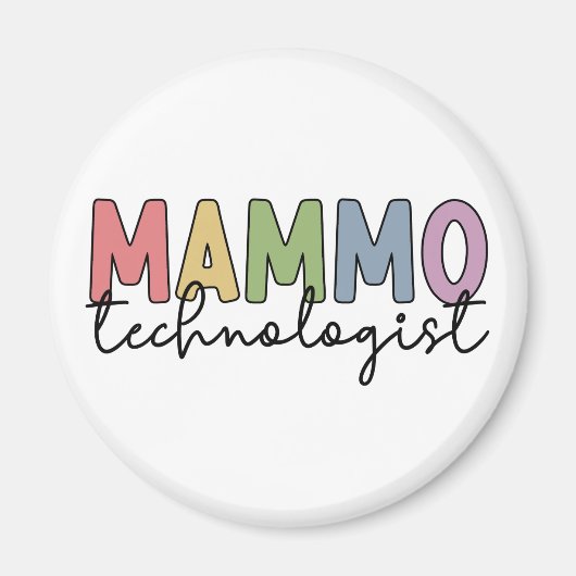 Mammo Technologist Mammography Technician Gives マグネット (正面)