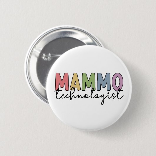 Mammo Technologist Mammography Technician Gives 缶バッジ (正面&裏面)