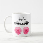 MAMMOGRAPHY Personalize Name X-ray Technologist コーヒーマグカップ (左)