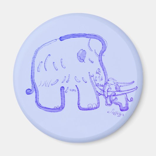 Mammoth and calf マグネット (正面)