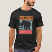 Mammoth Big Ice Woolly Elephant Mammuthus Mastodon Tシャツ (正面)
