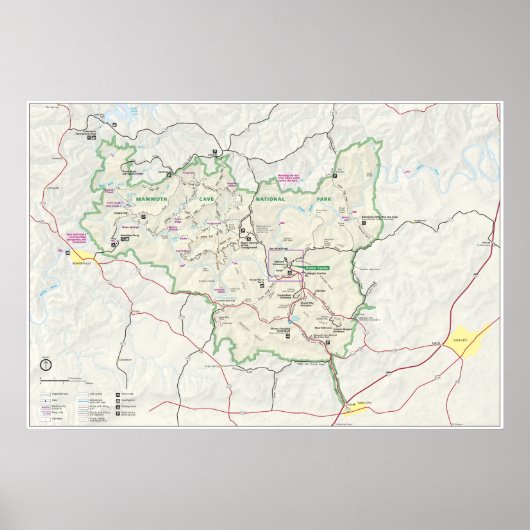 Mammoth Cave National Park ポスター (正面)