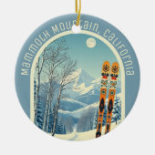 Mammoth Mountain California ski souvenir セラミックオーナメント (正面)