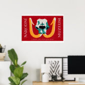 Mammoth Skull - Matchbox Print - Czech Wall Art ポスター (ホームオフィス)