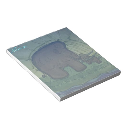 Mammoth with calf ノートパッド (アングル)