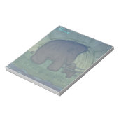 Mammoth with calf ノートパッド (回転)