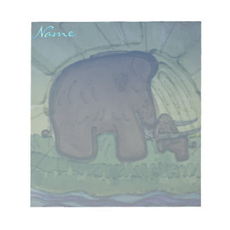 Mammoth with calf ノートパッド