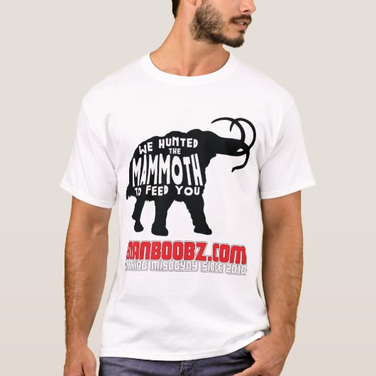 MammothOneの中型の寄付(軽いワイシャツのために) Tシャツ (正面)