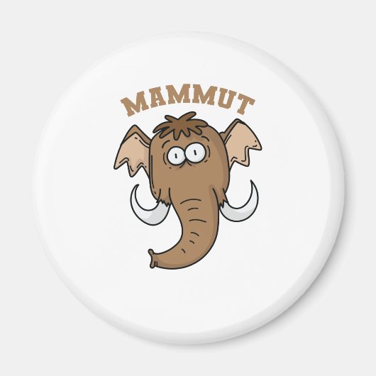 Mammut mit kurzem Rüssel マグネット (正面)