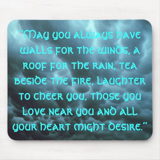 mammutusは常にある、"あなたに壁がのための… 5月曇ります マウスパッド (正面)