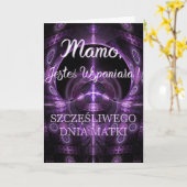 MamoのJesteśのWspaniała光沢の母の日カード カード (黄色い花)