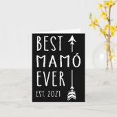 Mamo Ever Est 2021 New Irish Grandma Baby Announce カード (黄色い花)