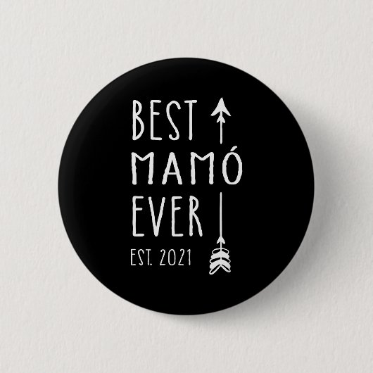Mamo Ever Est 2021 New Irish Grandma Baby Announce 缶バッジ (正面)