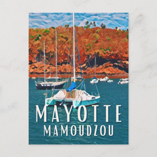 Mamoudzou Photo Vintage ポストカード (正面)