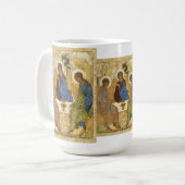 Mamreの三位一体の天使 コーヒーマグカップ (正面左)