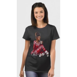 MaMuseのロングTシャツでクリスマス気分を満喫 - あったか可愛い女の子デザイン スウェットシャツ