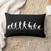 Manノートパソコンの進化 ランバークッション (ブランケット)