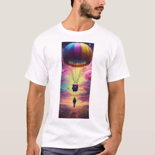 MAN_手動パラシュート印刷Tシャツ Tシャツ (正面)