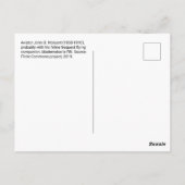 Man and cat black and white postcard ポストカード (裏面)