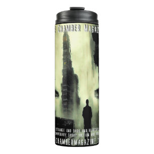 man and cyberpunk cityscape the Chamber Magazine タンブラー