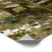 Man and Dog Enjoying Winter Countryside Vista ポスター (角)